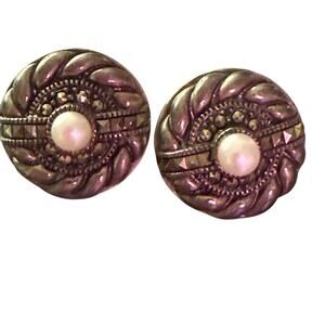 Judith Jack 925 Sterling Silver Earrings